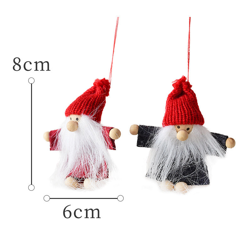 Wool Felt Mini Christmas Doll Diy Accessories Old Man Snowman