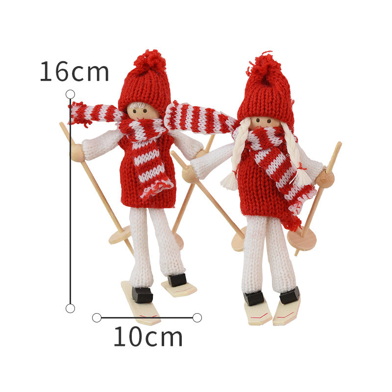 Wool Felt Mini Christmas Doll Diy Accessories Old Man Snowman