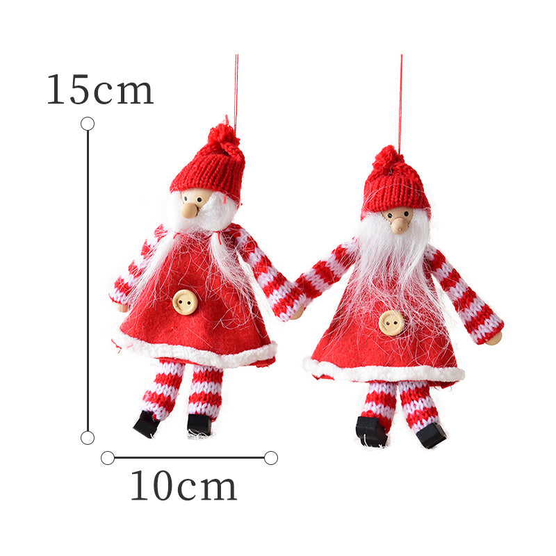 Wool Felt Mini Christmas Doll Diy Accessories Old Man Snowman