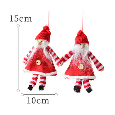 Wool Felt Mini Christmas Doll Diy Accessories Old Man Snowman