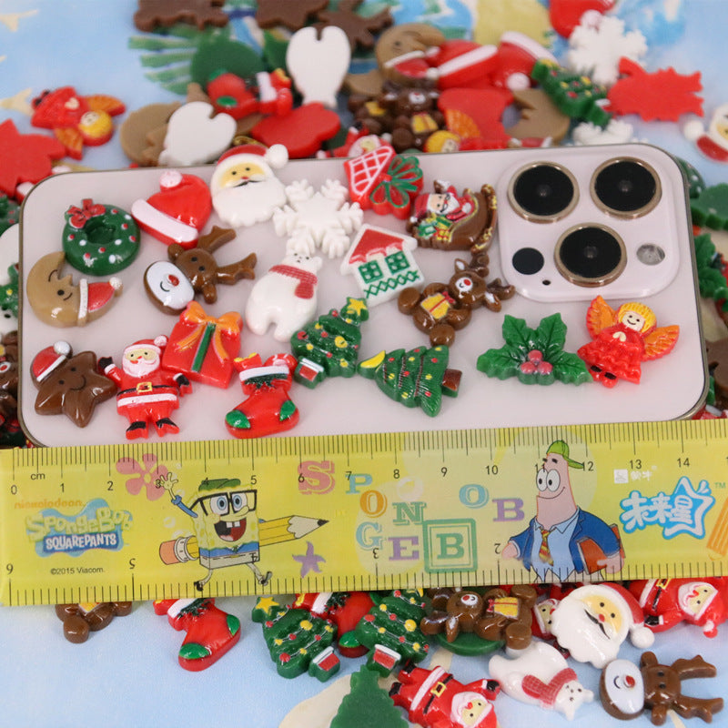 Christmas Series Mixed Resin Phone Case Accessories Patch