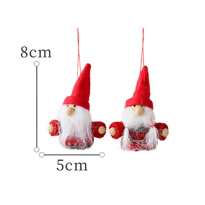 Wool Felt Mini Christmas Doll Diy Accessories Old Man Snowman