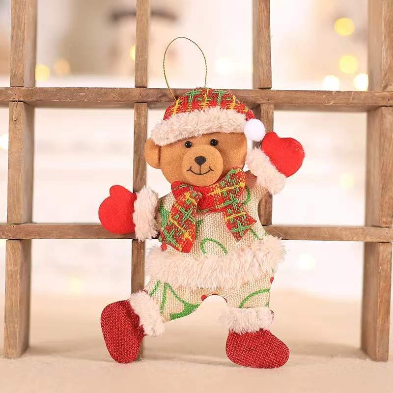 Christmas Tree Accessories Fabric Little Doll Pendant