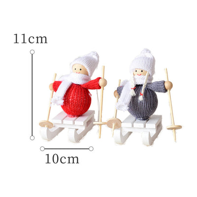 Wool Felt Mini Christmas Doll Diy Accessories Old Man Snowman