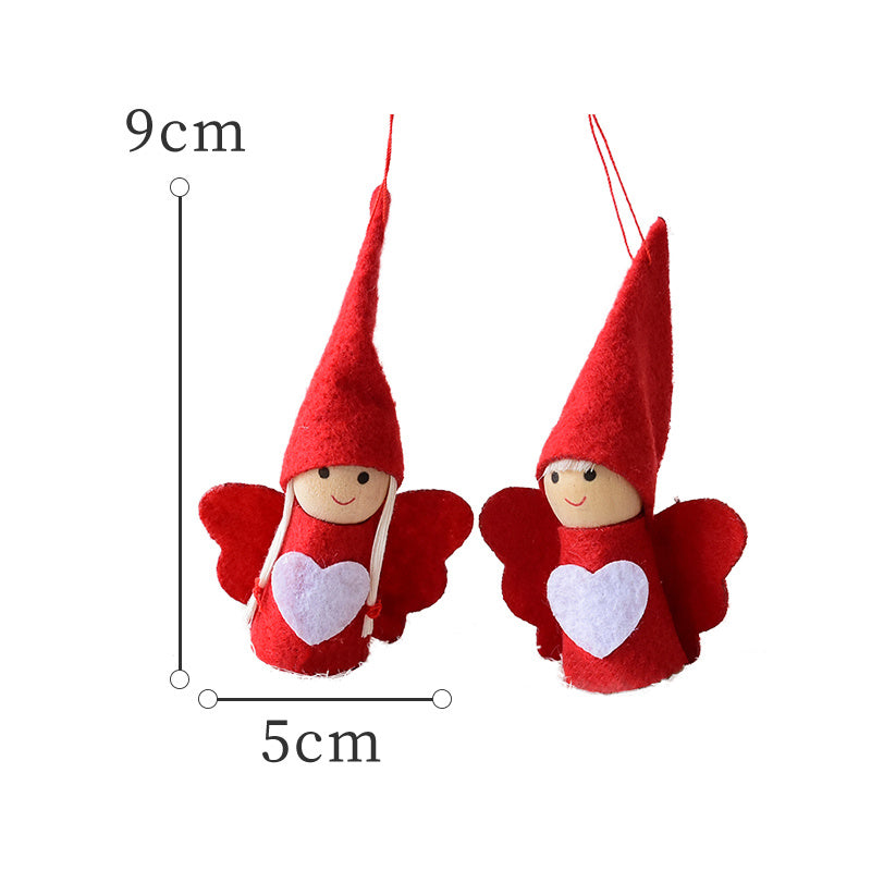 Wool Felt Mini Christmas Doll Diy Accessories Old Man Snowman