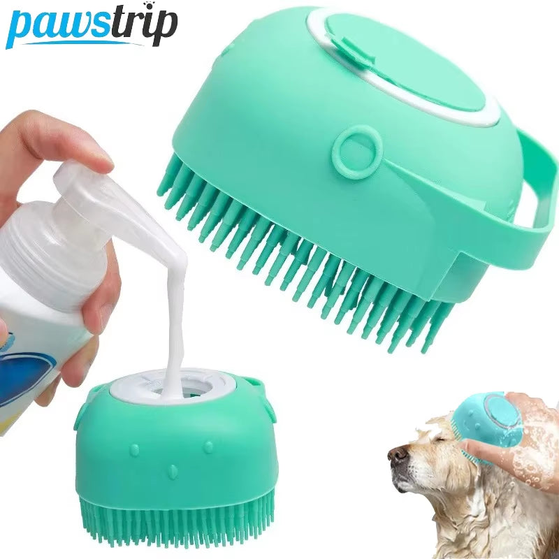Ultra-Soft Silicone Pet Bath & Massage Brush - Perfect Grooming Tool for Dogs and Cats!